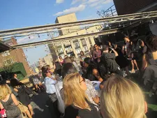 Cobie Smulders with the media on the Gansevoort Park Avenue Rooftop